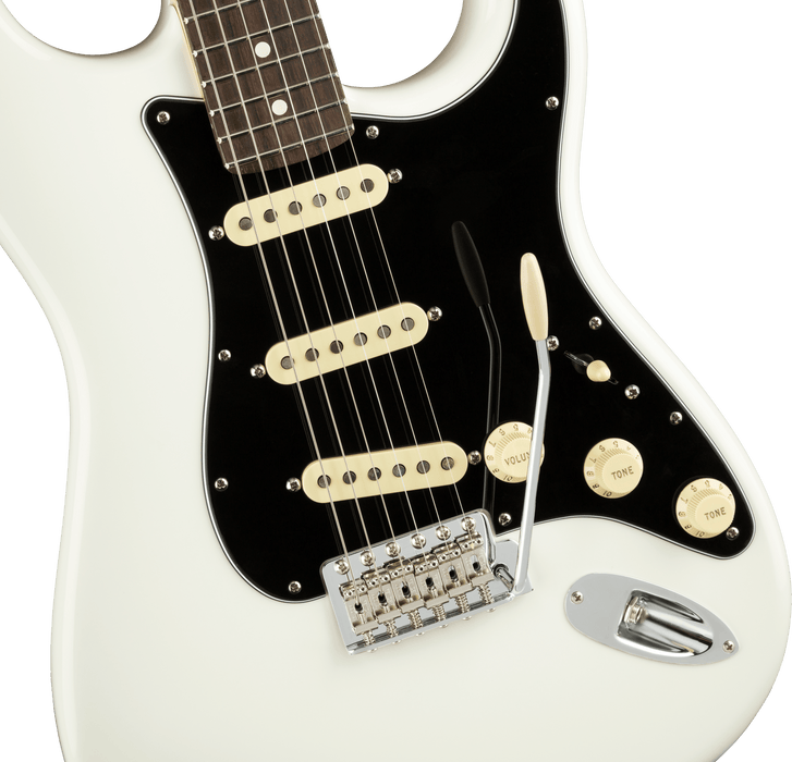 Fender USA American Performer Stratocaster®, Rosewood Fingerboard, Arctic White - Guitar Warehouse