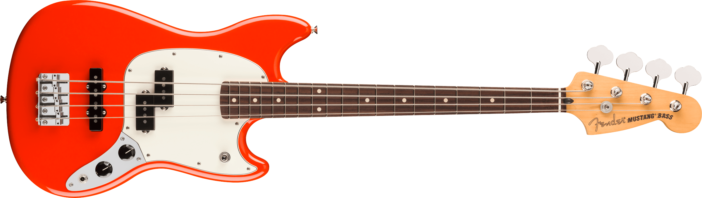 Fender Player II Mustang® Bass PJ, Rosewood Fingerboard, Coral Red