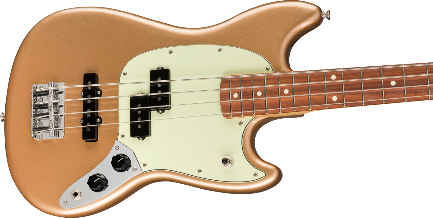 Fender Player Mustang® Bass PJ, Pau Ferro Fingerboard, Firemist Gold