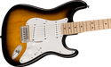 Squier Sonic™ Stratocaster®, Maple Fingerboard, White Pickguard, 2-Color Sunburst - Guitar Warehouse