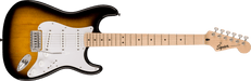 Squier Sonic™ Stratocaster®, Maple Fingerboard, White Pickguard, 2-Color Sunburst - Guitar Warehouse