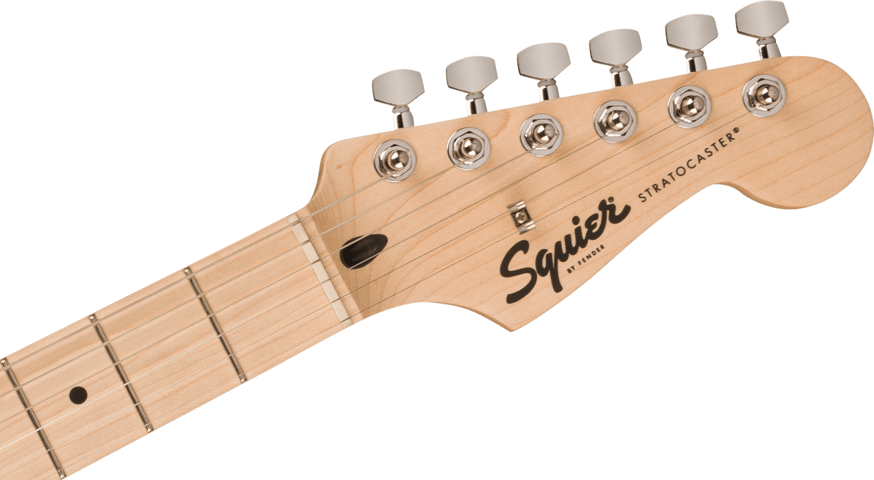 Squier Sonic™ Stratocaster®, Maple Fingerboard, White Pickguard, 2-Color Sunburst - Guitar Warehouse