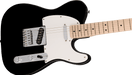 Fender Squier Sonic® Telecaster®, Maple Fingerboard, White Pickguard, Black - Guitar Warehouse