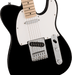 Fender Squier Sonic® Telecaster®, Maple Fingerboard, White Pickguard, Black - Guitar Warehouse