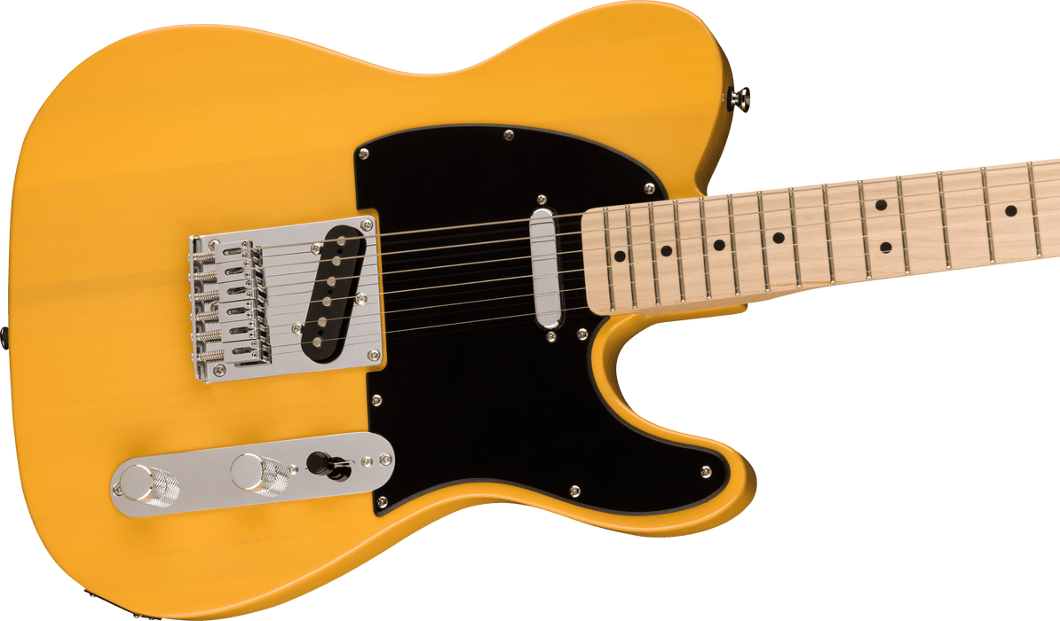 Squier Sonic™ Telecaster®, Maple Fingerboard, Black Pickguard, Butterscotch Blonde - Guitar Warehouse