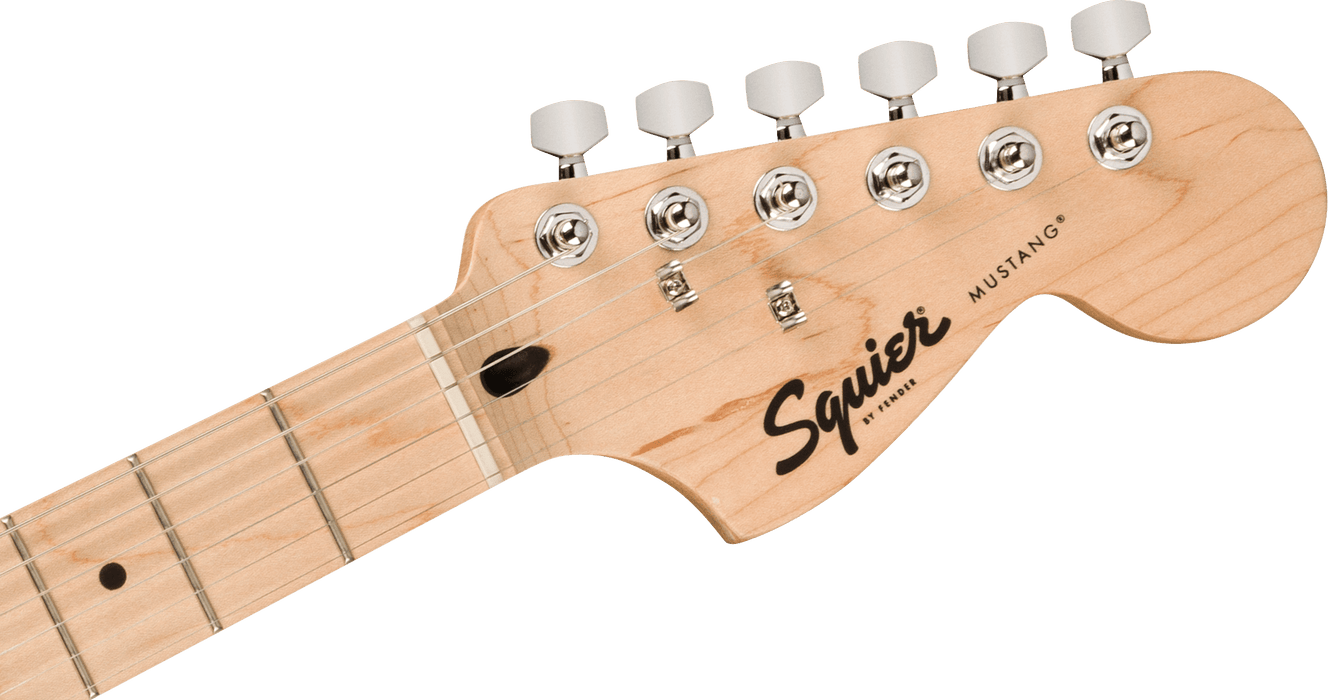 Squier Sonic® Mustang®, Maple Fingerboard, White Pickguard, 2-Color Sunburst