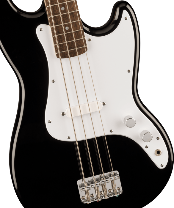 Fender Squier Sonic™ Bronco™ Bass, Laurel Fingerboard, White Pickguard, Black - Guitar Warehouse