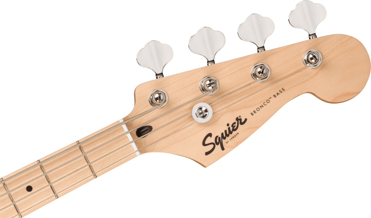 Fender Squier Sonic™ Bronco™ Bass, Maple Fingerboard, White Pickguard, Tahitian Coral - Guitar Warehouse