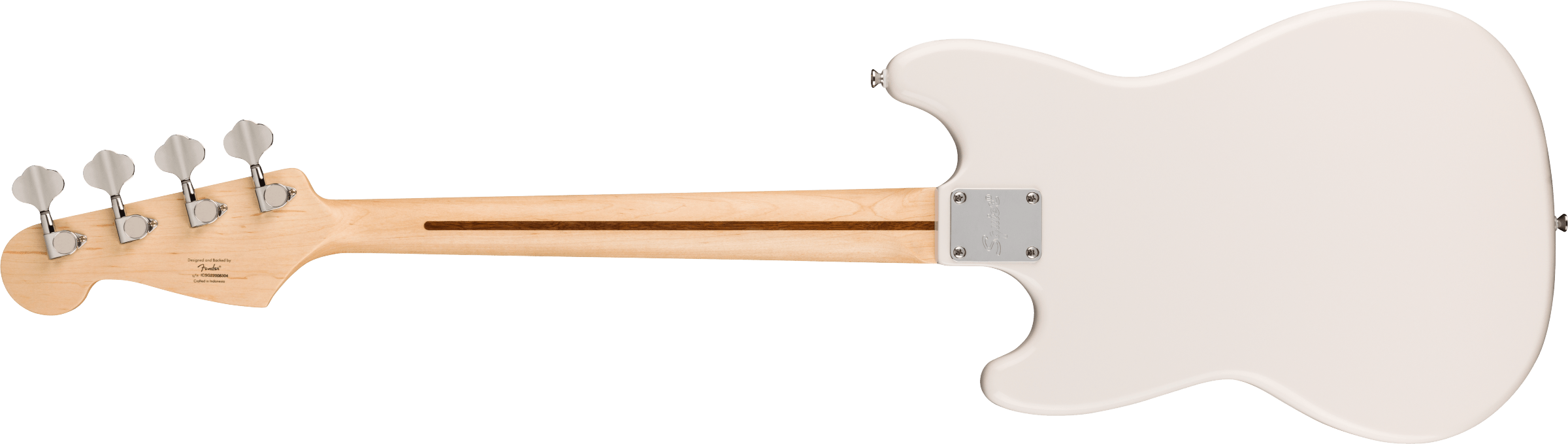 Fender Squier Sonic™ Bronco™ Bass, Maple Fingerboard, White Pickguard, Arctic White - Guitar Warehouse