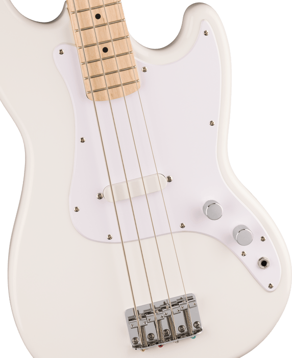 Fender Squier Sonic™ Bronco™ Bass, Maple Fingerboard, White Pickguard, Arctic White - Guitar Warehouse