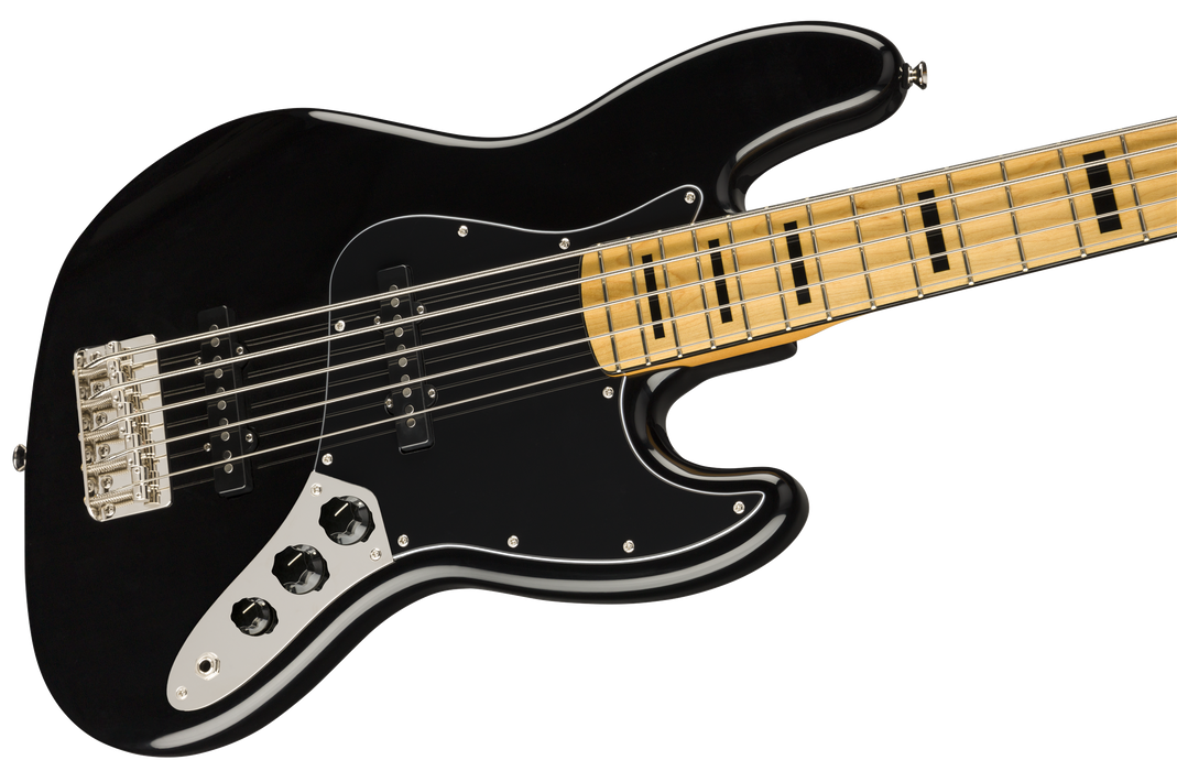 Fender Squier Classic Vibe '70s Jazz Bass® V, Maple Fingerboard, Black - Guitar Warehouse