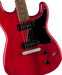 Fender Squier Paranormal Strat-O-Sonic, Laurel Fingerboard, Black Pickguard, Crimson Red Transparent - Guitar Warehouse