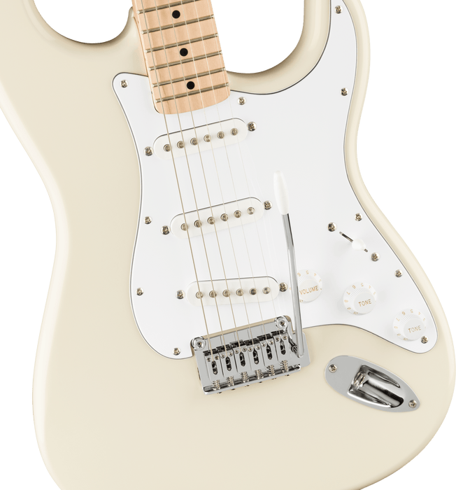 Fender Squier Affinity Series™ Stratocaster®, Maple Fingerboard, White Pickguard, Olympic White