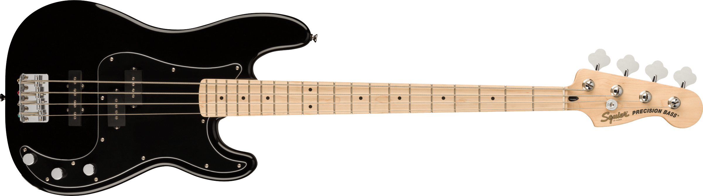 Fender  Affinity Series™ Precision Bass® PJ, Maple Fingerboard, Black Pickguard, Black - Guitar Warehouse