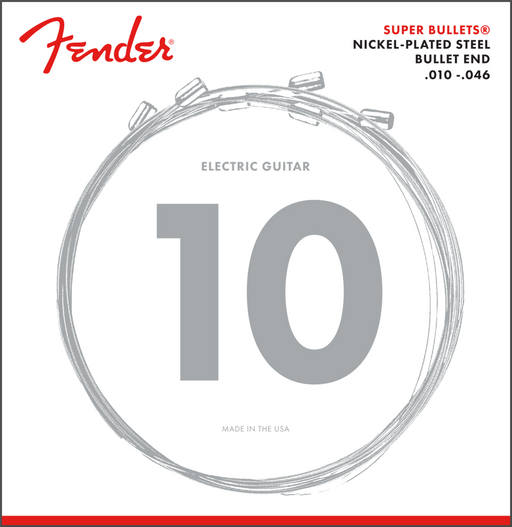 Fender 3250R Super Bullets - Nickel-Plated Steel strings w/Bullet Ends 10-46 - Guitar Warehouse