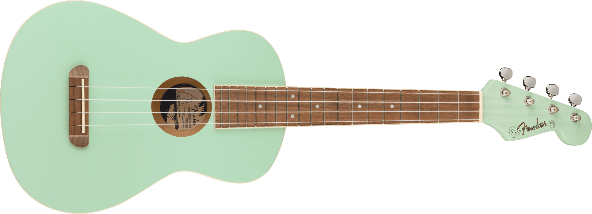 Avalon Tenor Ukulele, Walnut Fingerboard, Surf Green - Guitar Warehouse