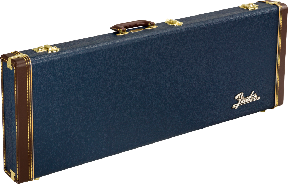 Fender Classic Series Wood Case Strat/Tele, Navy Blue - Guitar Warehouse