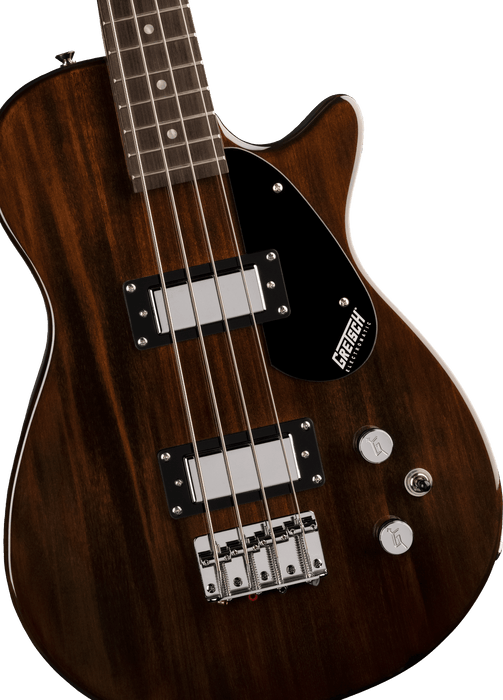 Gretsch G2220 Electromatic® Junior Jet™ Bass II Short-Scale, Black Walnut Fingerboard, Walnut Stain - Guitar Warehouse