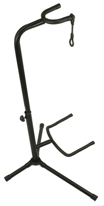 Electric or Acoustic Adjustable Metal Guitar Floor Stand w/Neck Support