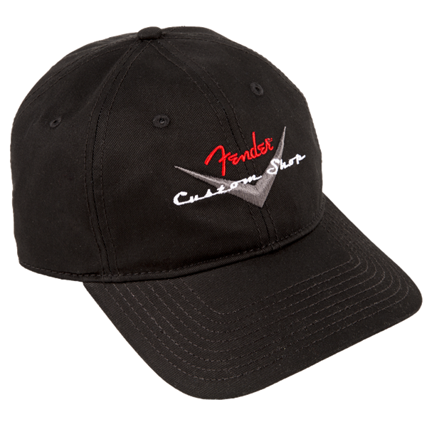 Fender® Custom Shop Baseball Hat, Black, One Size Fits Most