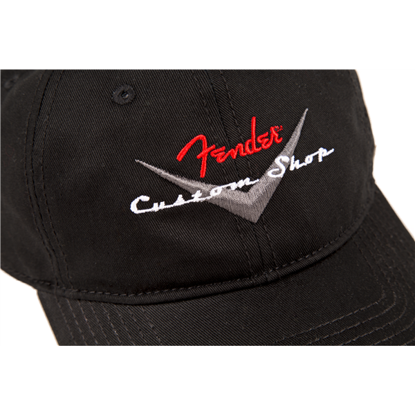 Fender® Custom Shop Baseball Hat, Black, One Size Fits Most