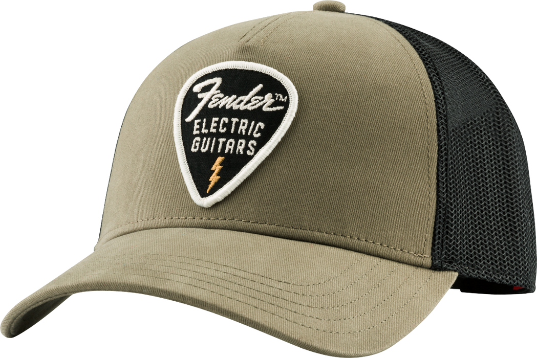 Fender™ Snap Back Pick Patch Hat, Olive