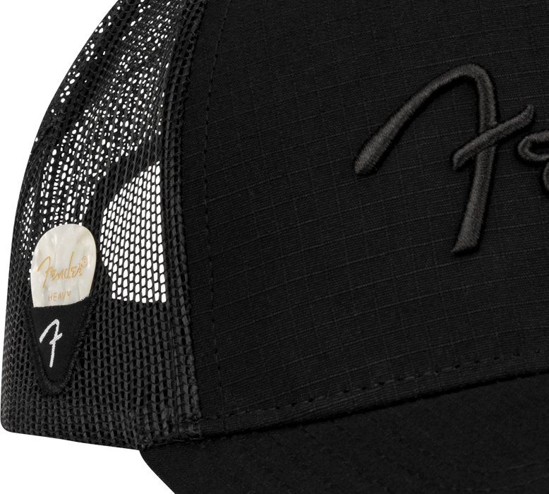 Fender® Snap Back Pick Holder Hat, Black