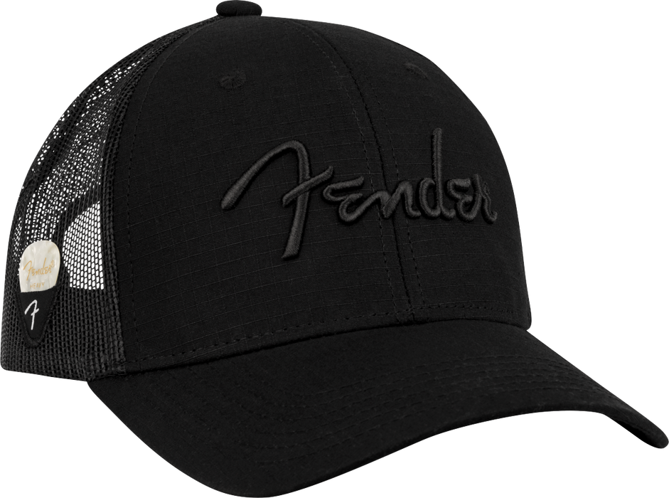 Fender® Snap Back Pick Holder Hat, Black