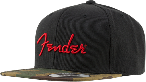 Fender® Camo Flatbill Hat, Camo, One Size Fits Most - Limited - Guitar Warehouse