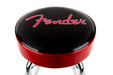 Fender® Red Sparkle Logo Barstool, Black/Red Sparkle 30" - Guitar Warehouse