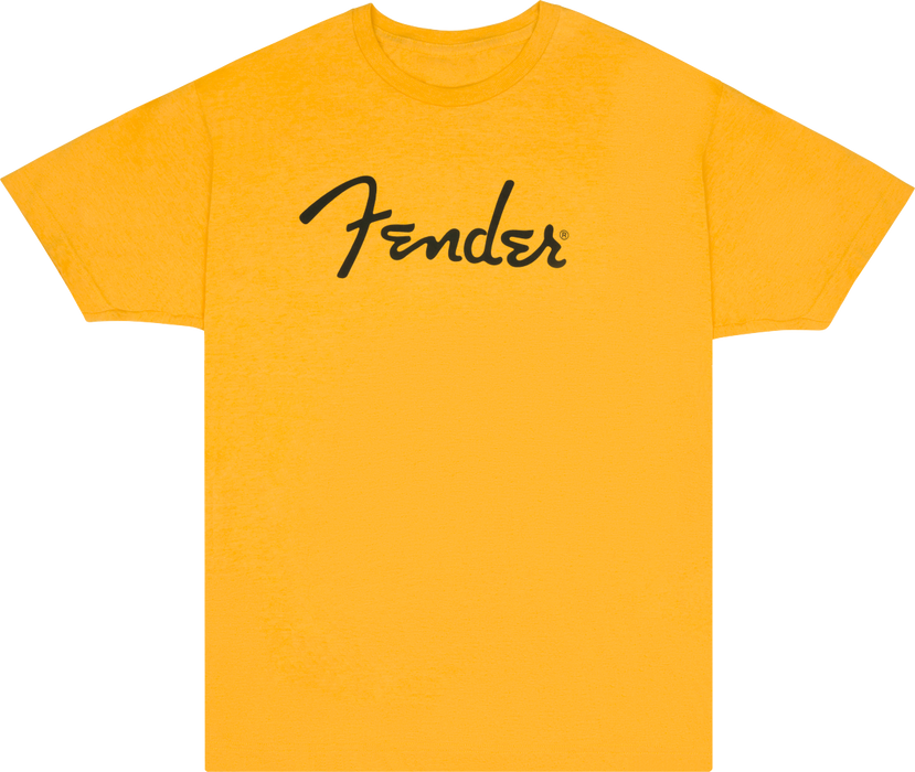 Fender® Spaghetti Logo T-Shirt, Butterscotch Blonde - Guitar Warehouse