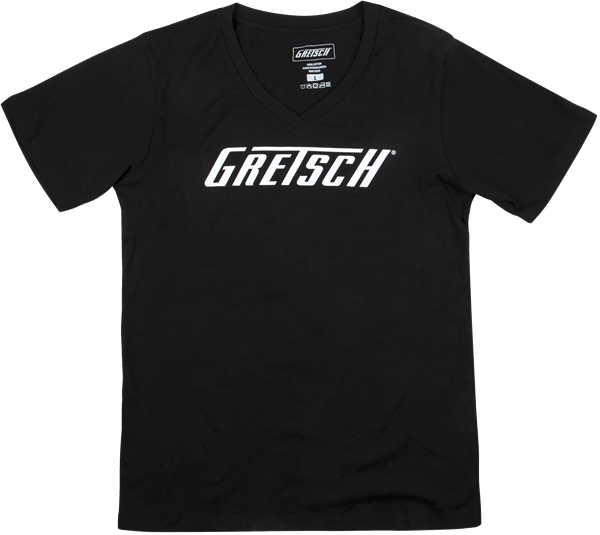 Gretsch® Logo Ladies T-Shirt, Black - Guitar Warehouse