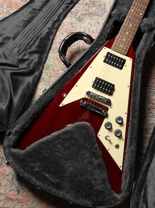 2004 Gibson Flying V 1967 RI - Cherry w/Gibson Hardcase - Guitar Warehouse