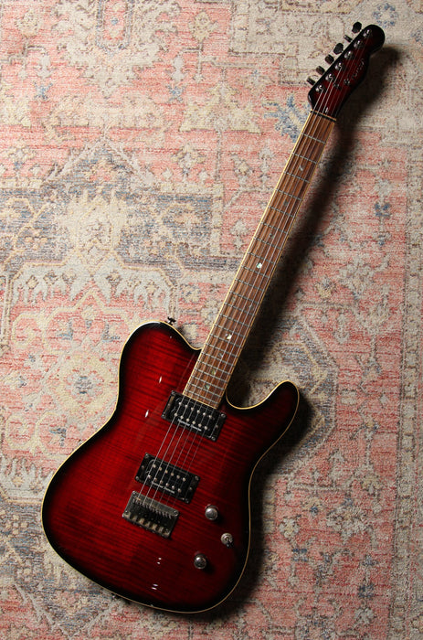 Pre-Owned 2004 Fender Special Edition Custom Telecaster FMT HH - Black Cherry Burst - Guitar Warehouse