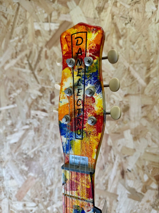 Danelectro '59 DC Original Spec Limited Edition Psychedelic Guitar Hand Painted - Pre-Owned