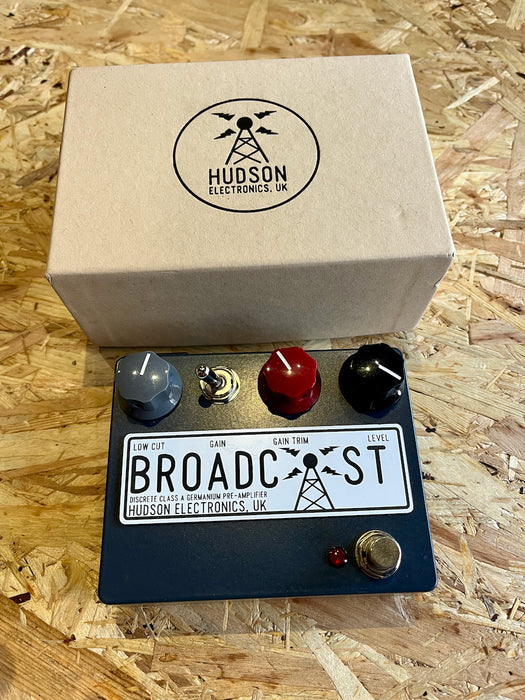 Hudson Electronics Broadcast Germanium | Built by Founder! Pre-Amp Boost/Drive Pedal - Pre-Owned