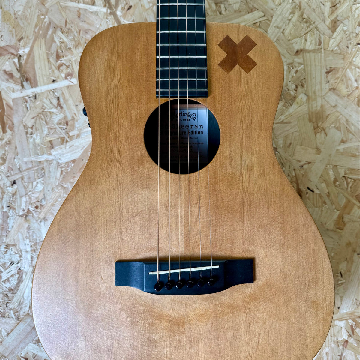 Martin LX1E Ed Sheeran X Edition Signature Electro-Acoustic Guitar in  Natural - Pre-Owned