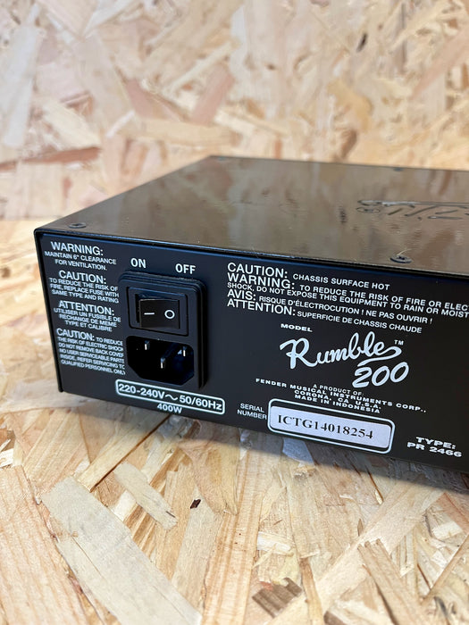 Fender Rumble 200W Bass Amplifier Head - Pre-owned