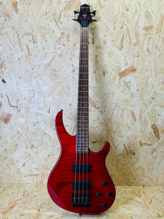 Crafter Congress 4 FM Bass Guitar in Transparent Red - Pre-owned