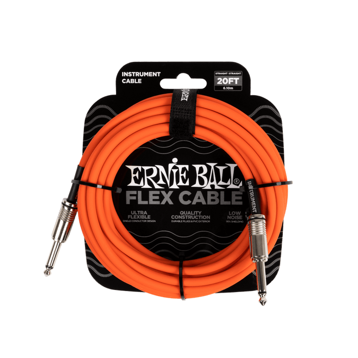 Ernie Ball Flex Instrument Cable - 20ft Orange