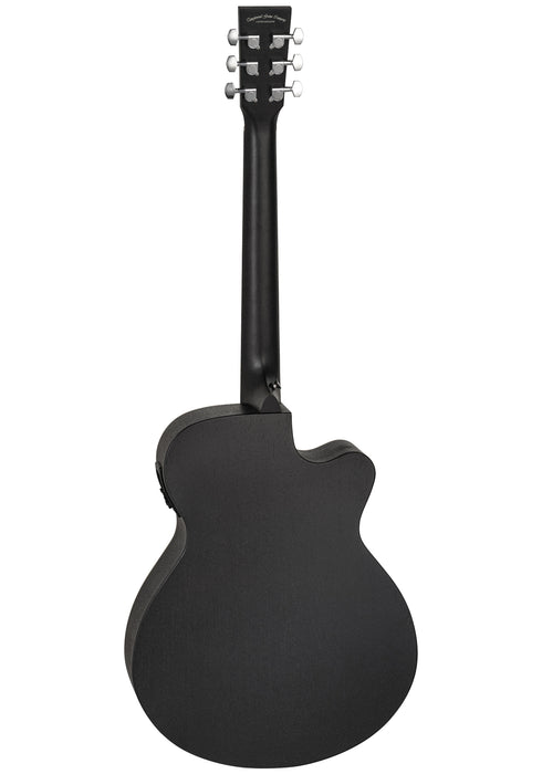 Tanglewood Blackbird Super Folk Cutaway Left Handed Electro Acoustic Smokestack Black Satin TWBB-SFCE-LH