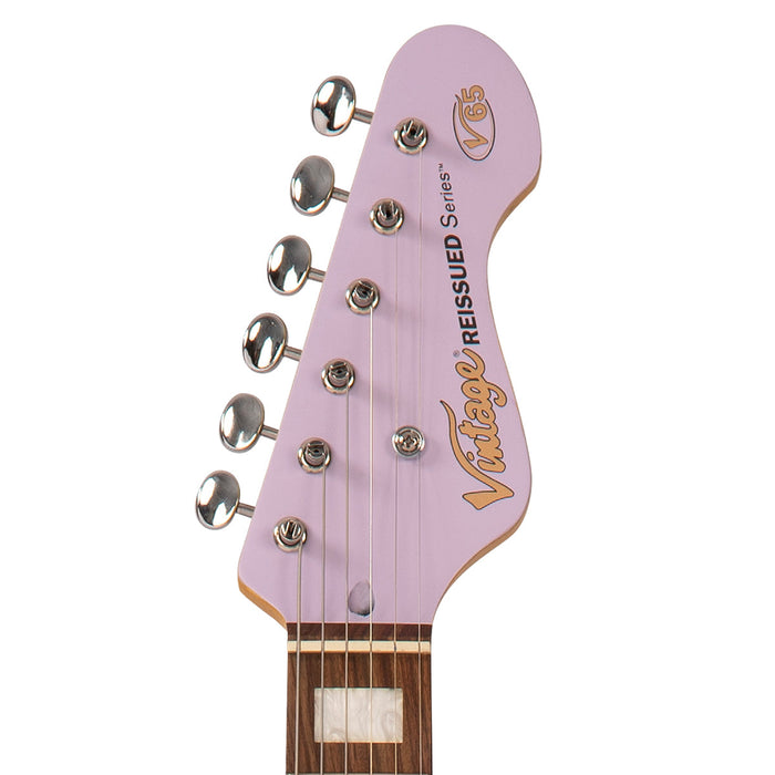 Vintage V65H ReIssued Hard Tail Electric Guitar ~ Satin Purple