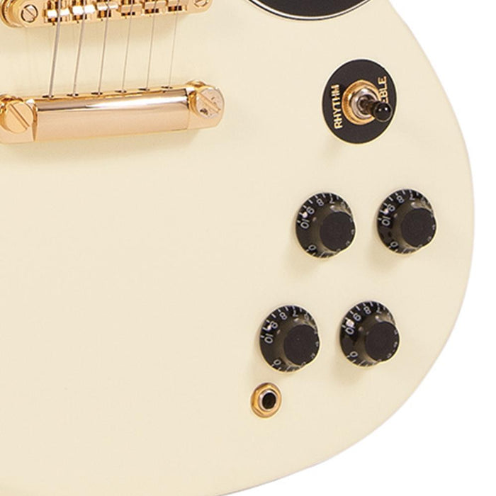 Vintage VS6 ReIssued Electric Guitar ~ Vintage White/Gold Hardware - Guitar Warehouse