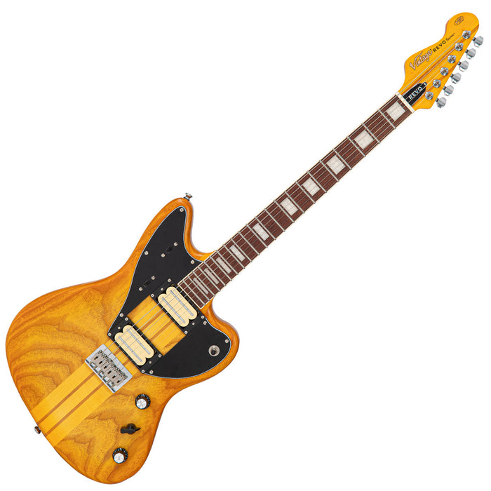 Vintage REVO Series 'Integra' Guitar ~ Amberburst