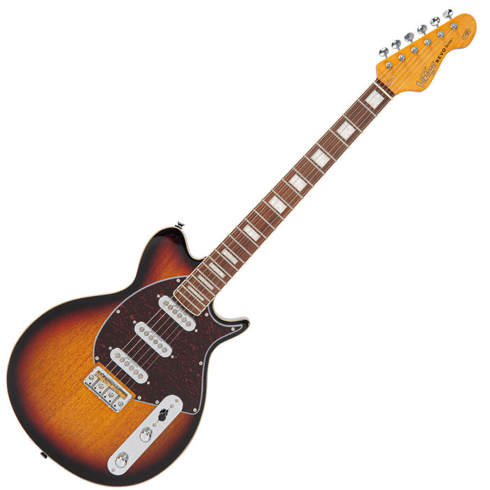 Vintage REVO Series 'Vision' Electric Guitar ~ Two Tone Sunburst