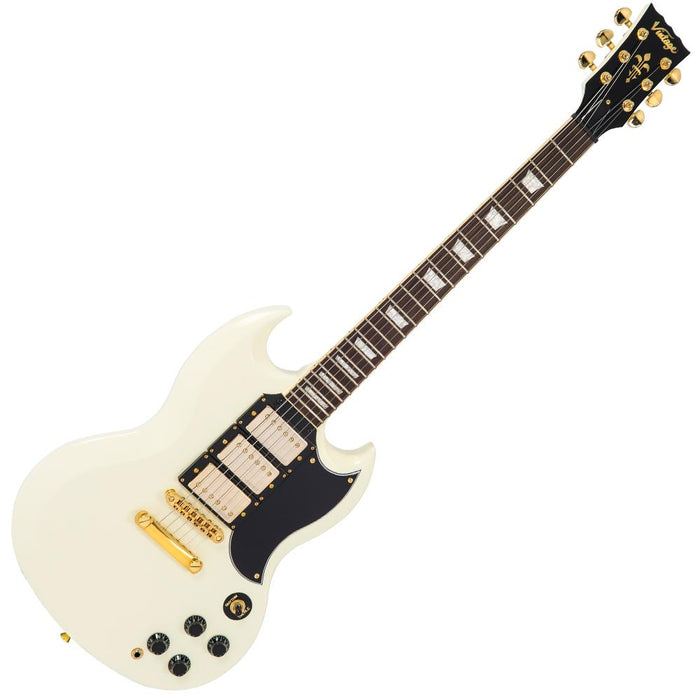 Vintage VS63 ReIssued Electric Guitar ~ Vintage White - Guitar Warehouse