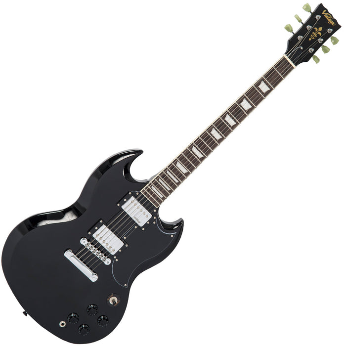 Vintage VS6 ReIssued Electric Guitar ~ Boulevard Black - Guitar Warehouse