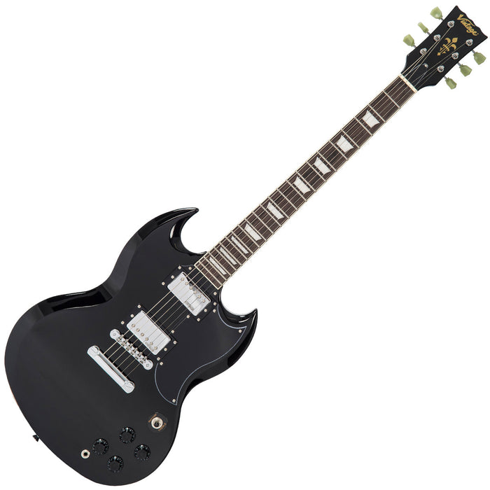 Vintage VS6 ReIssued Electric Guitar ~ Boulevard Black - Guitar Warehouse