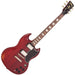 Vintage VS6 ICON Electric Guitar ~ Distressed Cherry Red - Guitar Warehouse