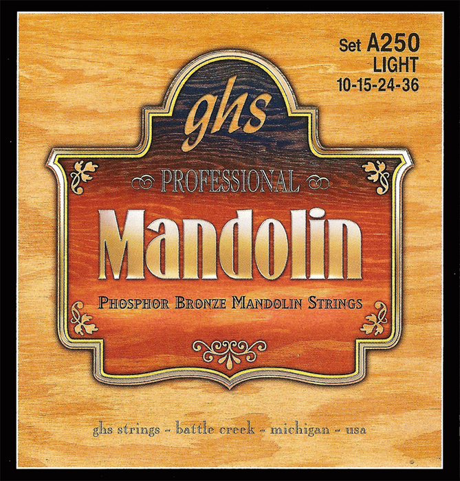 GHS A250 10-15-24-36 Phosphor Bronze Mandolin Strings - Guitar Warehouse